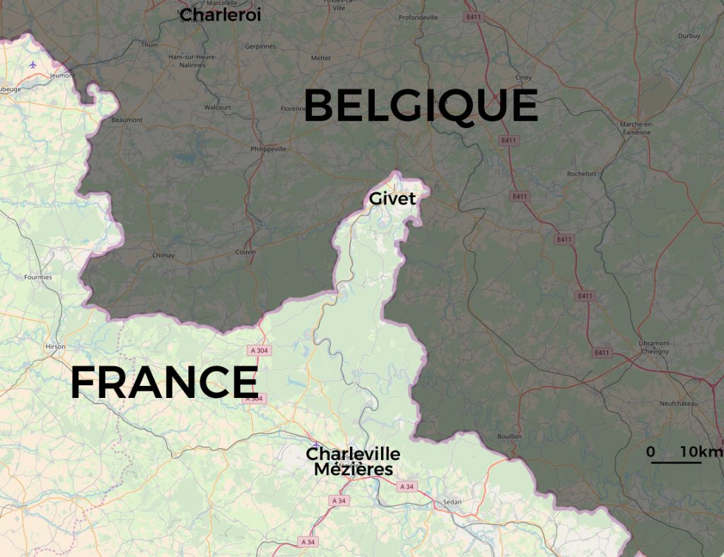 Les frontières de la France • 21Maps